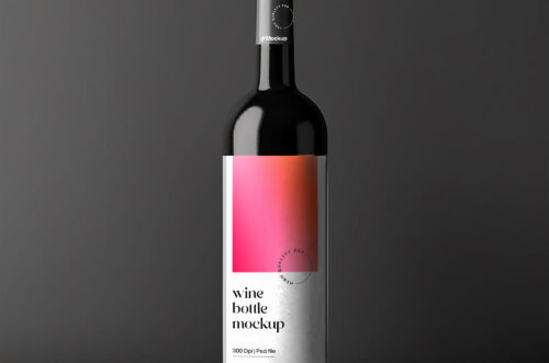 Free Download Wine bottle template