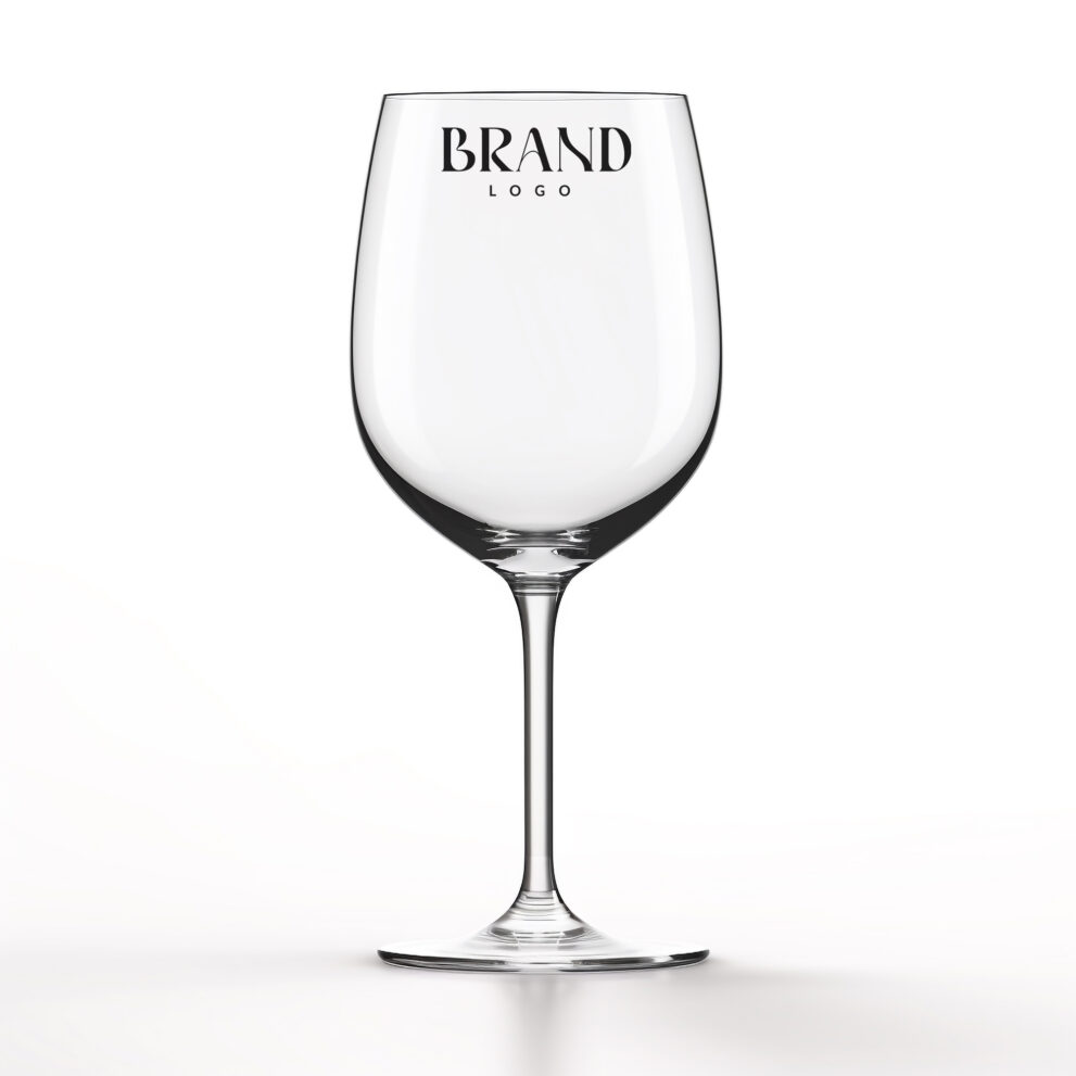 Free Download Wine glass design mockup