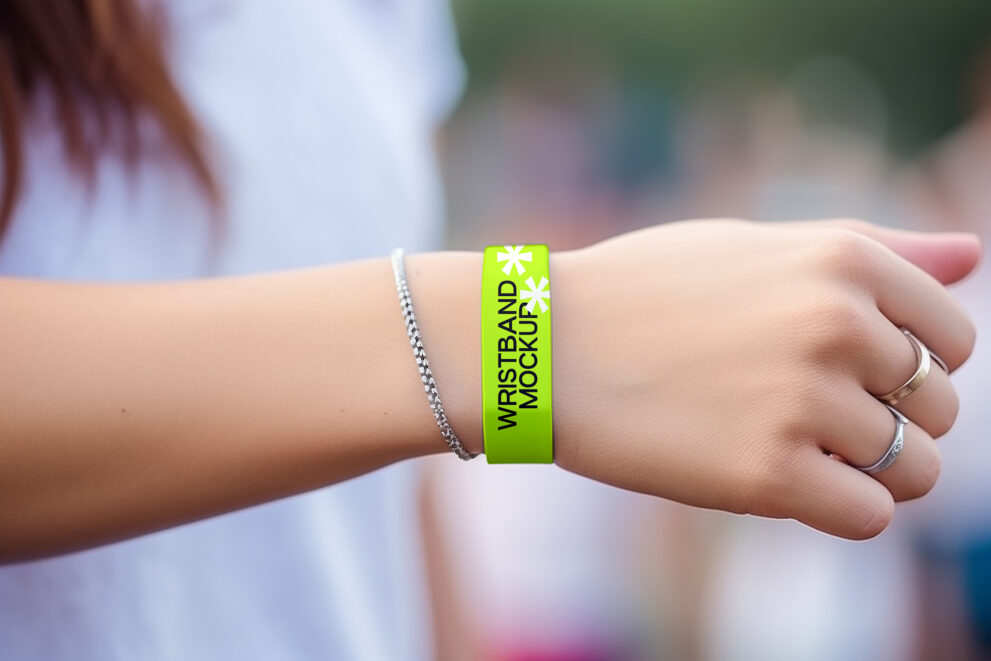 Free Festival Wristband Mockup Pack in PSD for Photoshop